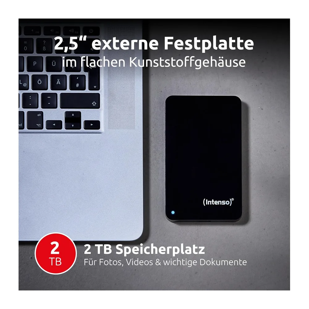 Intenso Memory Case Portable Hard Drive 2TB — 2