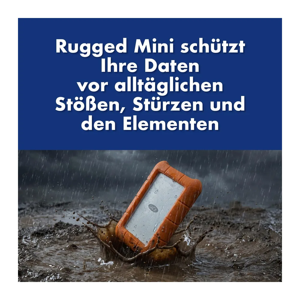 LaCie 2TB Rugged Mini Externe Tragbare Festplatte — 4