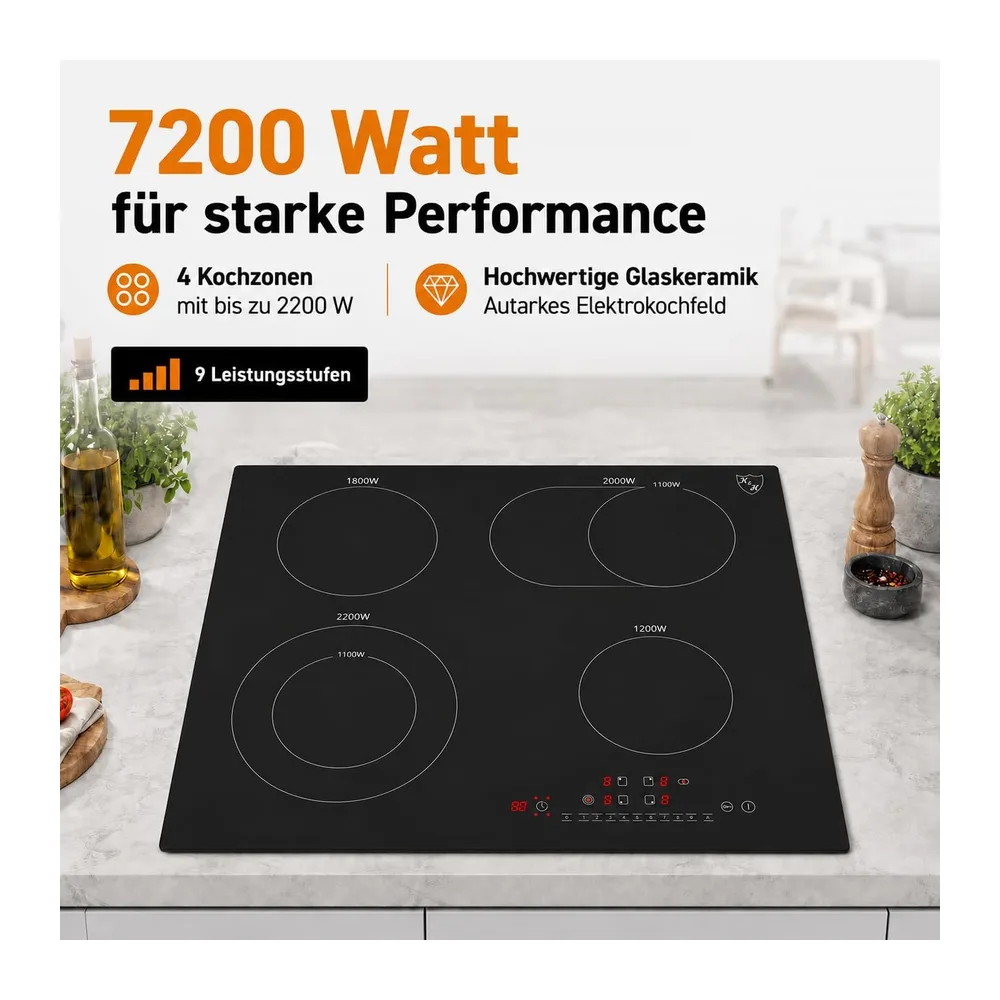 K&H Glaskeramikkochfeld NC-7206 [4 ZONEN] — 3