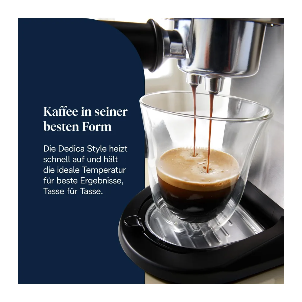De'Longhi Dedica Style - Espressomaschine mit Manuellem Milchaufschäumer — 3