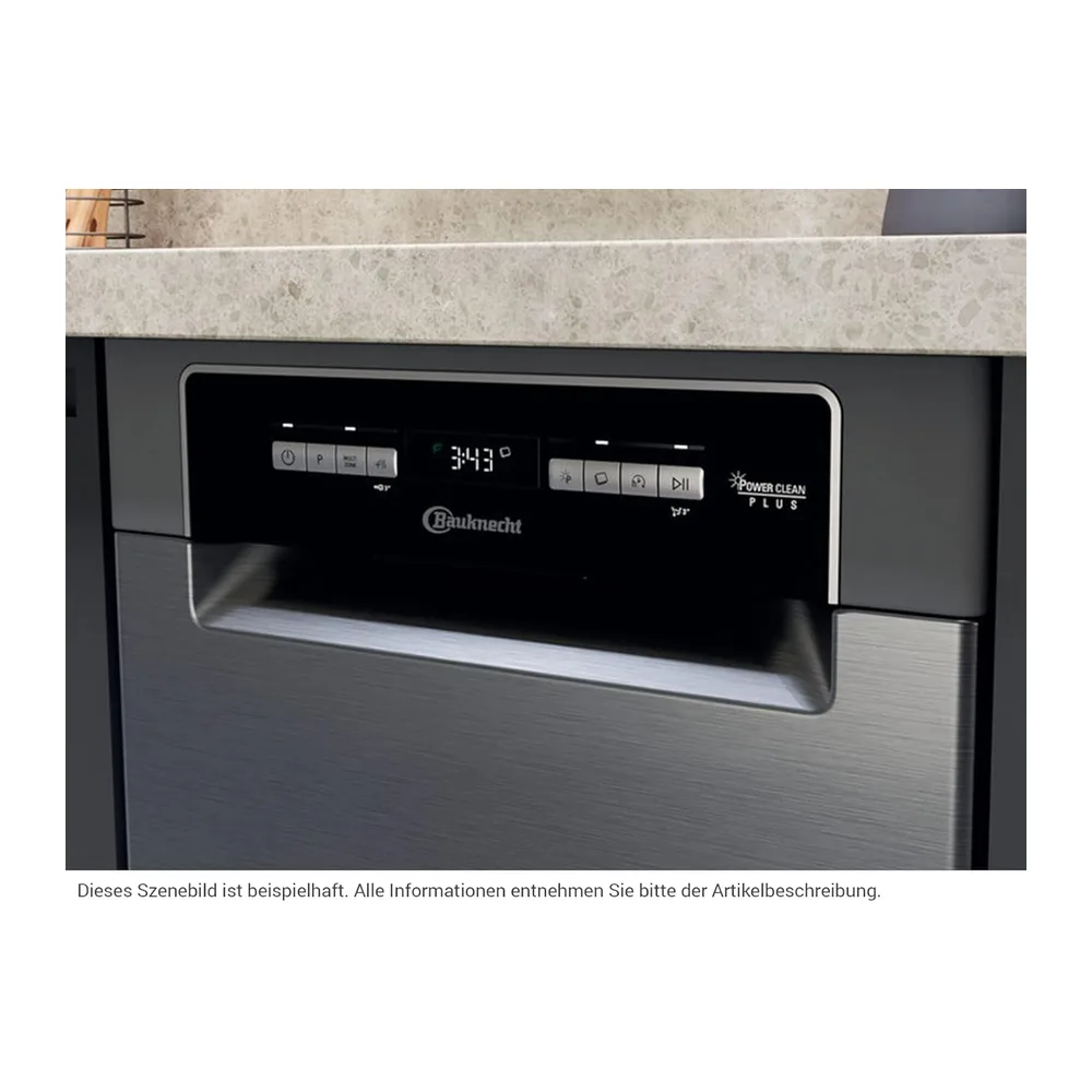 Bauknecht BSUO 3O23 PF X Unterbau-Geschirrspüler/ 45 cm — 3