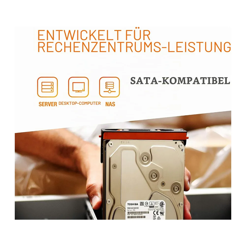 Toshiba MG Series 6TB Interne Festplatte MG04ACA600EY 3,5 Zoll HDD SATA 6Gb/s 7200rpm 128MB Cache — 4