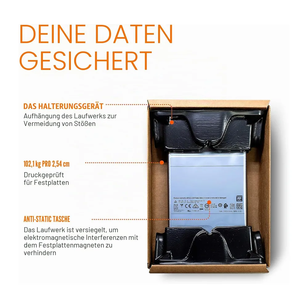 Toshiba MG Series 6TB Interne Festplatte MG04ACA600EY 3,5 Zoll HDD SATA 6Gb/s 7200rpm 128MB Cache — 6