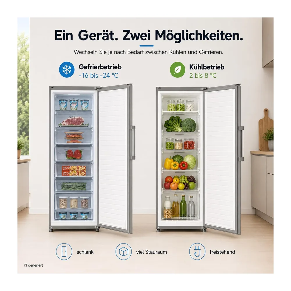 Midea 238L 2-in-1 Gefrierschrank & Kühlschrank — 5