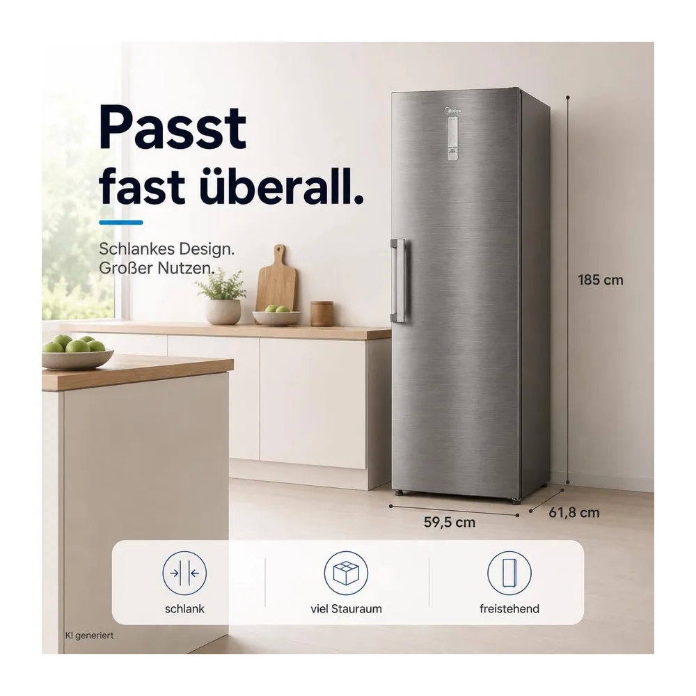 Midea 238L 2-in-1 Gefrierschrank & Kühlschrank — 6
