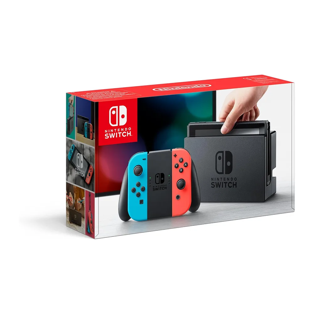 Nintendo Switch 2019 mit Joy-Con - Blau und Rot (Generalüberholt)