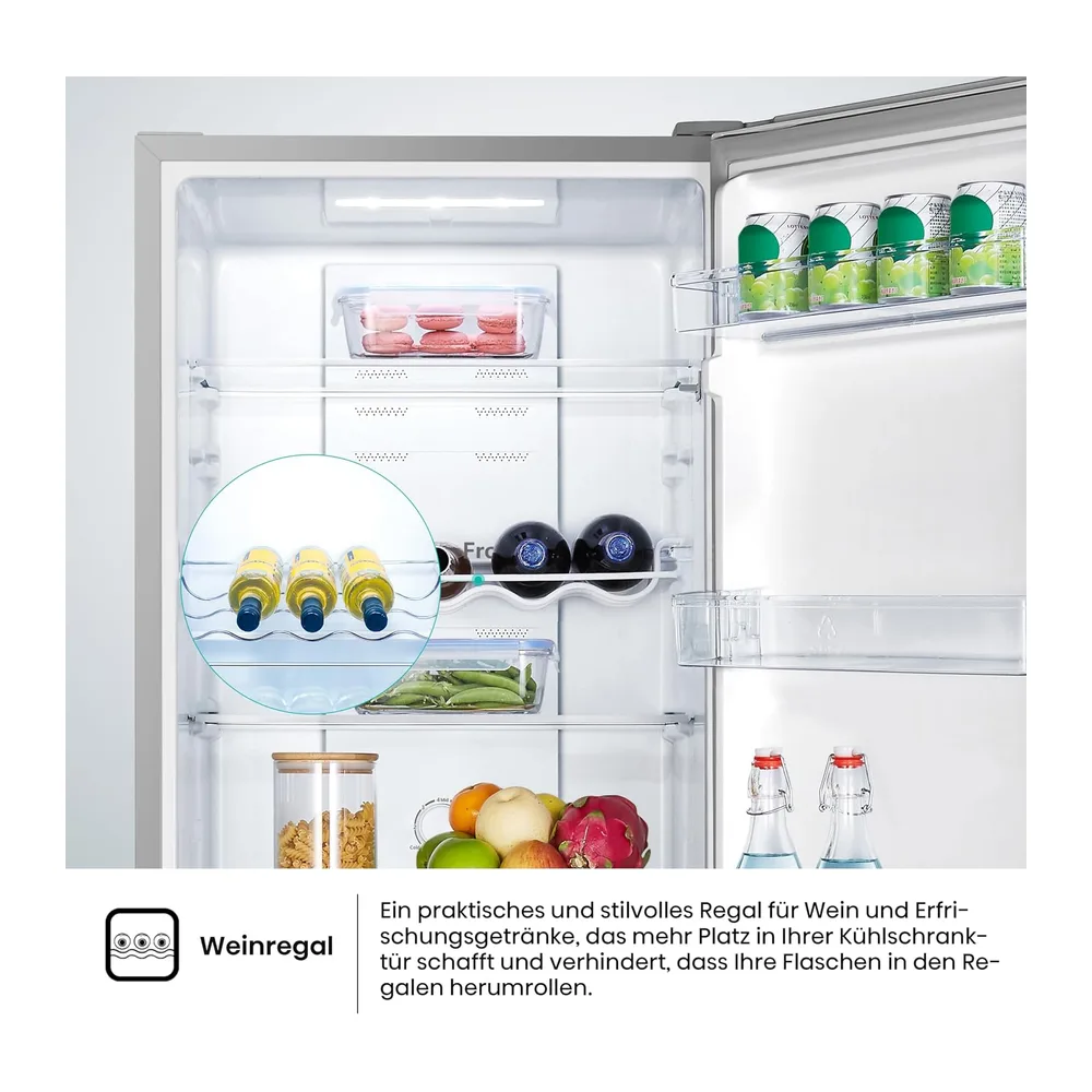 Hisense RB327N4AD2 Kühl-Gefrierkombination/ NoFrostPlus/ Multiflow 360°/ HolidayMode/ FreshZone/ 182,4 cm/ — 4