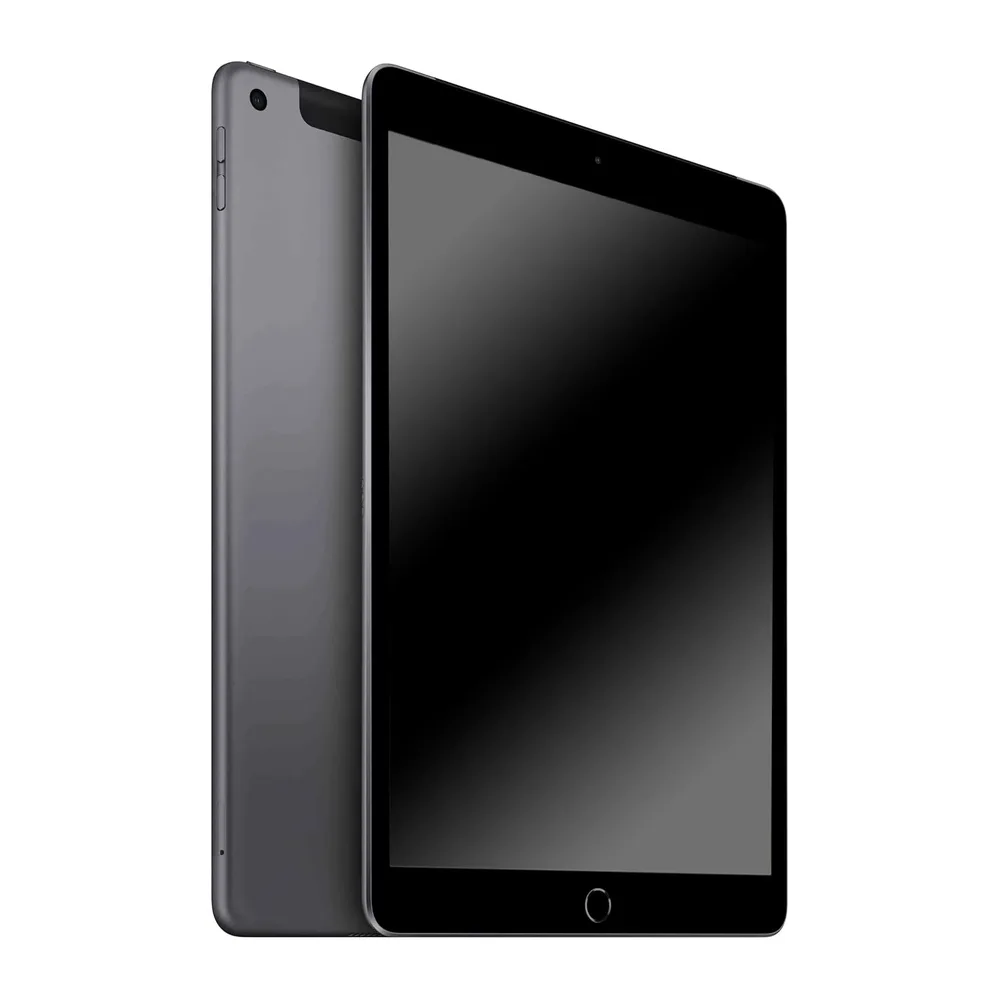 Apple iPad (7. Generation, 10.2-Zoll, 2019), 128GB, Wi-Fi + Cellular, Space Grau (Generalüberholt) — 2