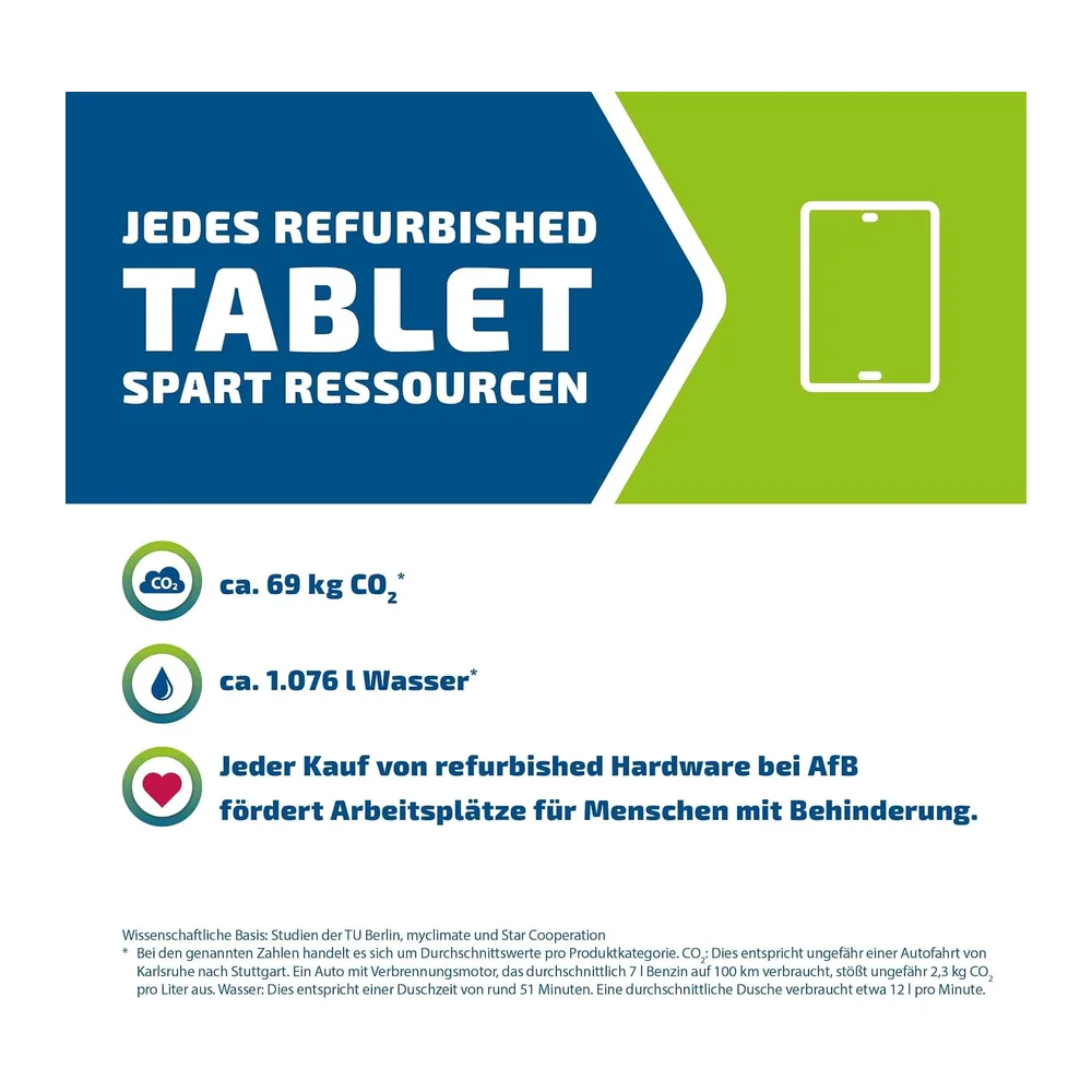 Apple iPad (7. Generation, 10.2-Zoll, 2019), 128GB, Wi-Fi + Cellular, Space Grau (Generalüberholt) — 4