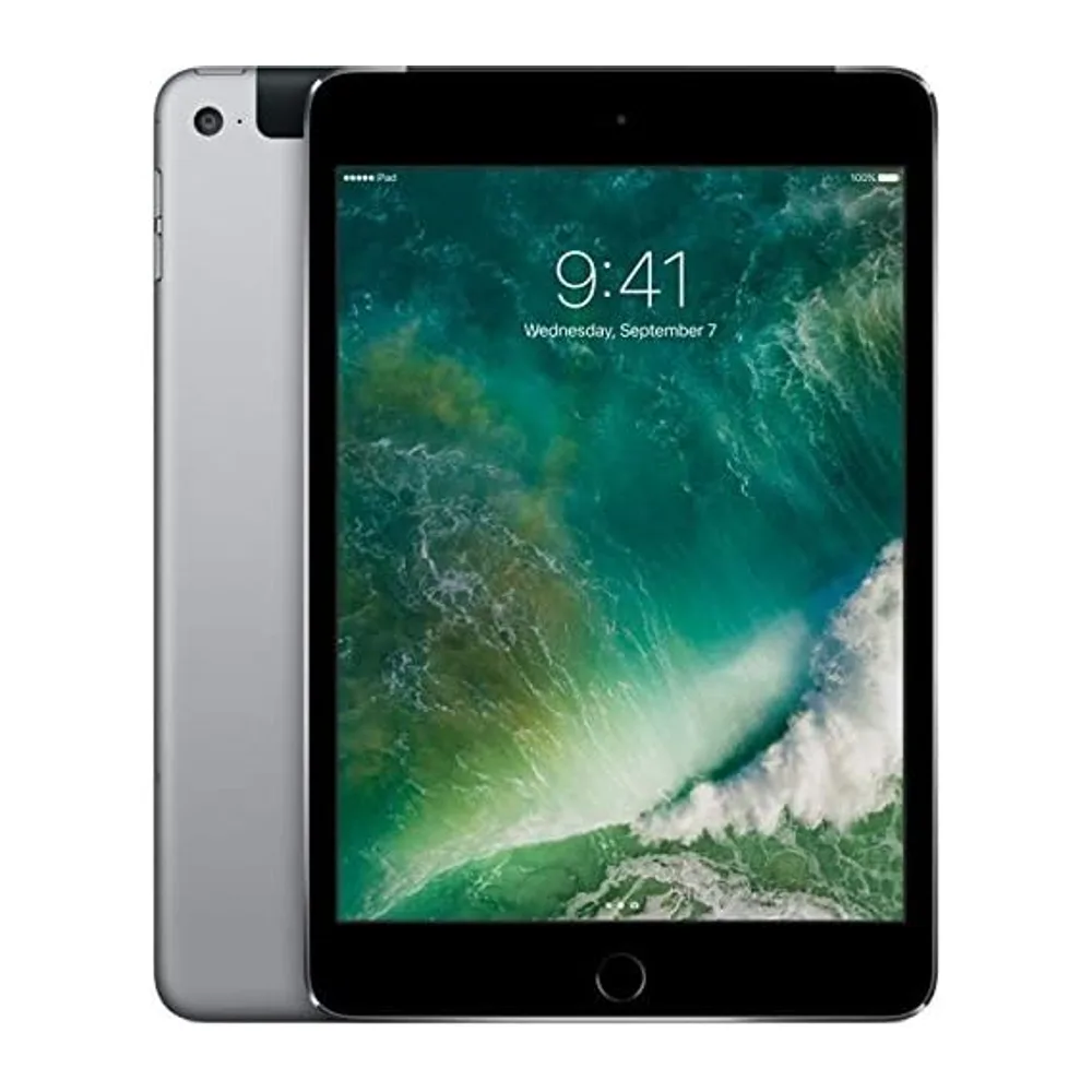 Apple iPad mini (5th Generation, 7.9-Zoll, 2019), 64GB, Wi-Fi + Cellular, Space Grau (Generalüberholt)