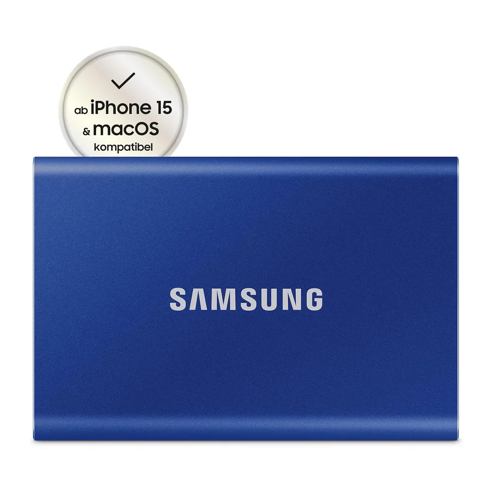 Samsung Portable SSD T7, SSD 2 TB, USB 3.2 Gen.2, 1.050 MB/s Lesen, 1.000 MB/s Schreiben, Externe — 2
