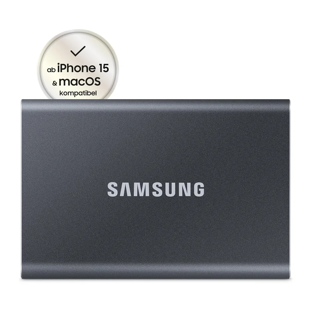 Samsung Portable SSD T7, SSD 2 TB, USB 3.2 Gen.2, 1.050 MB/s Lesen, 1.000 MB/s Schreiben, Externe — 2