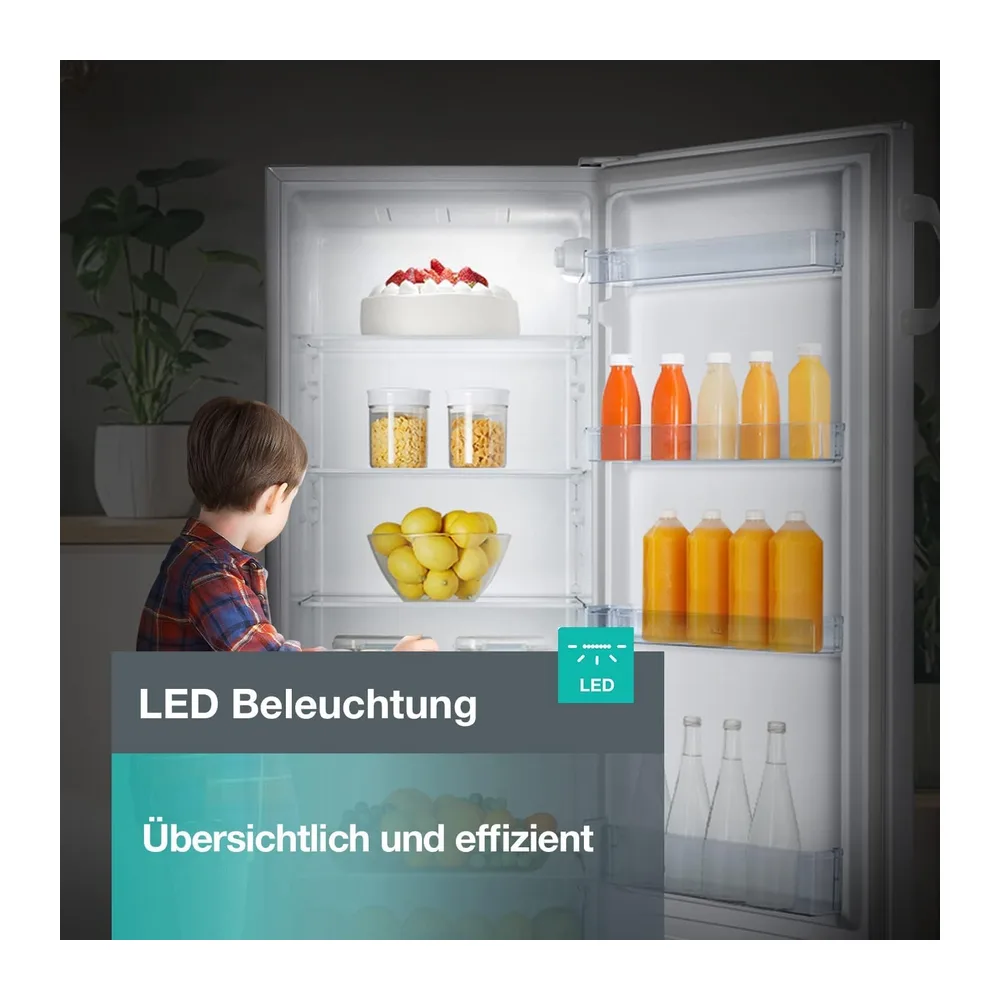 Gorenje R4142PW Kühlschrank, Kühlteil 242 Liter, 144 cm Höhe, CrispZone, Eco-Modus, LED Beleuchtung, BxHxT: — 3