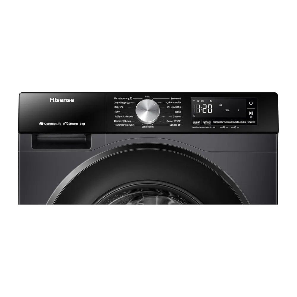 Hisense WF3S8043BB3 Waschmachine mit Dampffunkunktion — 6
