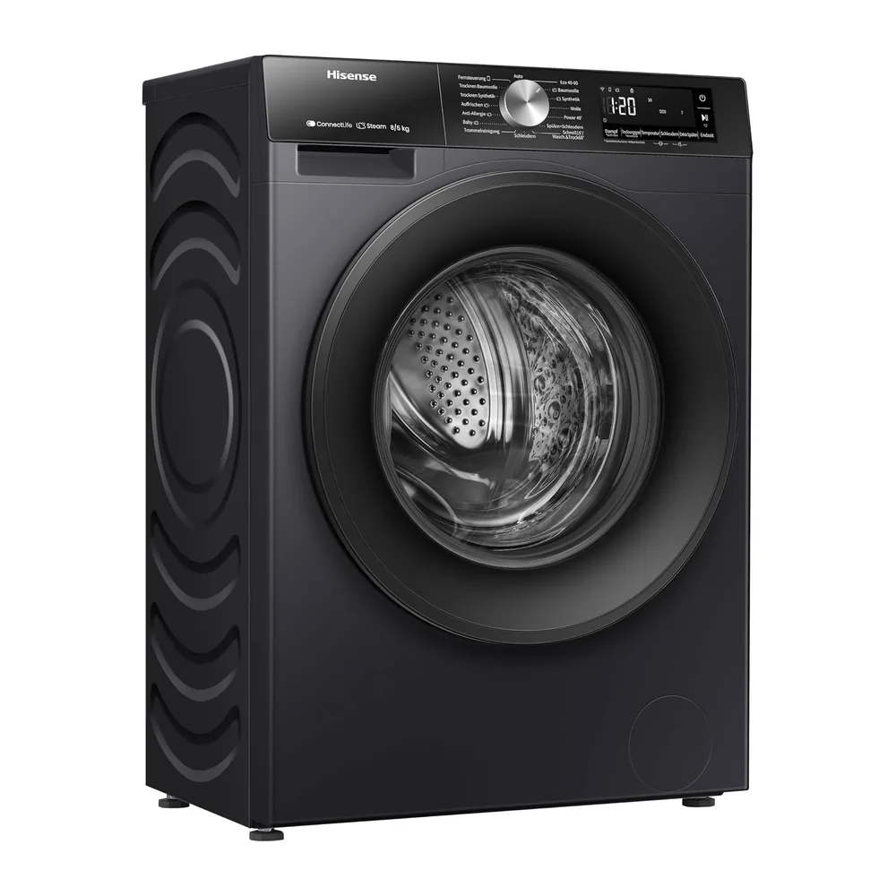 Hinsense WD3S8043BB3 Waschtrockner/ConnectLife /16 Programme /8 KG — 6