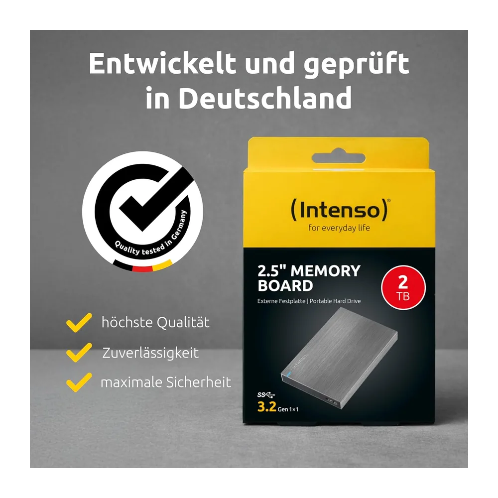 Intenso 6028680 Memory Board Portable Hard Drive 2TB — 5
