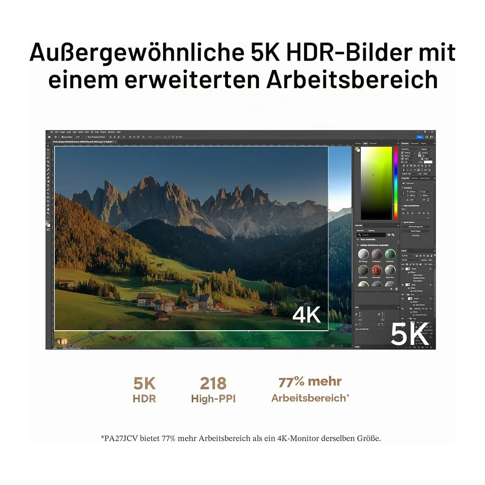 ASUS ProArt PA27JCV 27 Zoll 5K DCI-P3 USB-C Monitor für Mac — 2