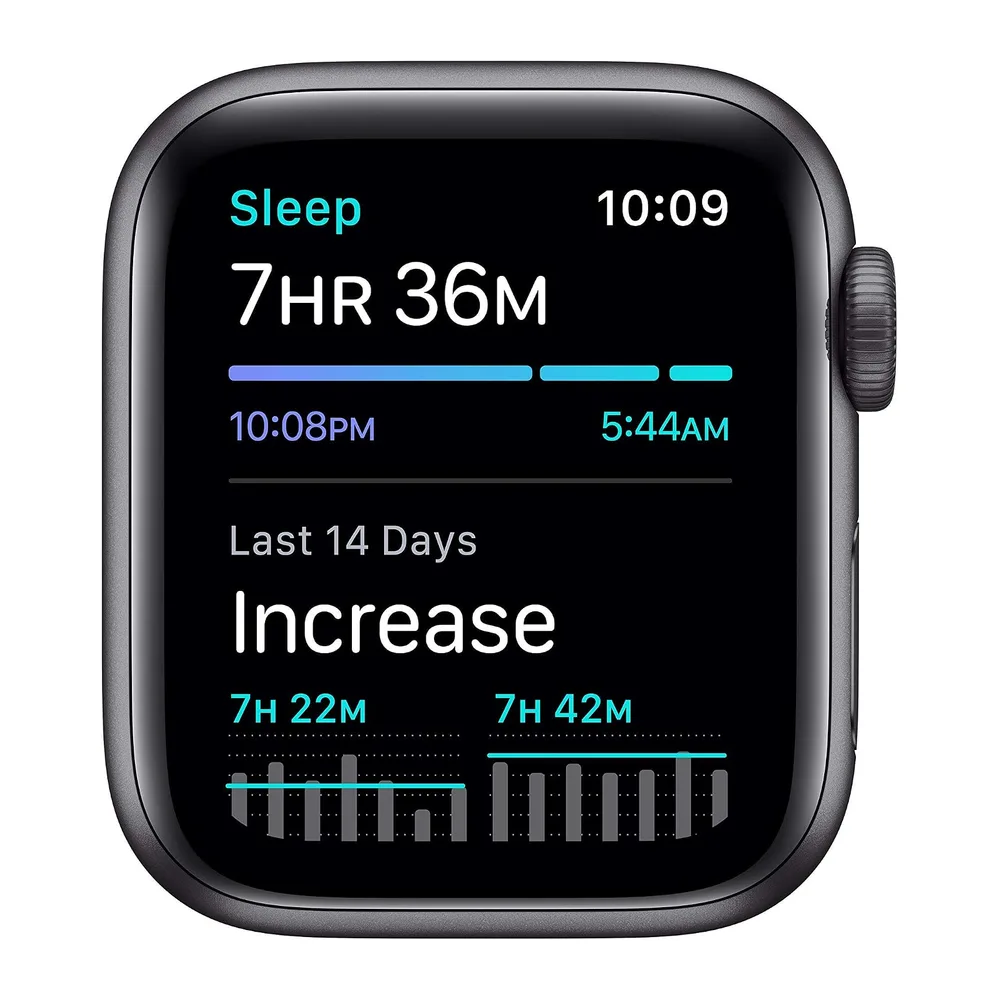 Apple Watch SE 2020 (GPS, 40MM) Aluminiumgehäuse Space Grau mit Schwarz Sportarmband (Generalüberholt) — 4