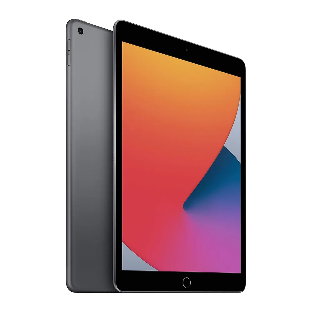 Apple iPad (8. Generation, 10.2-Zoll, 2020), 32GB, Wi-Fi, Space Grau (Generalüberholt) — 2
