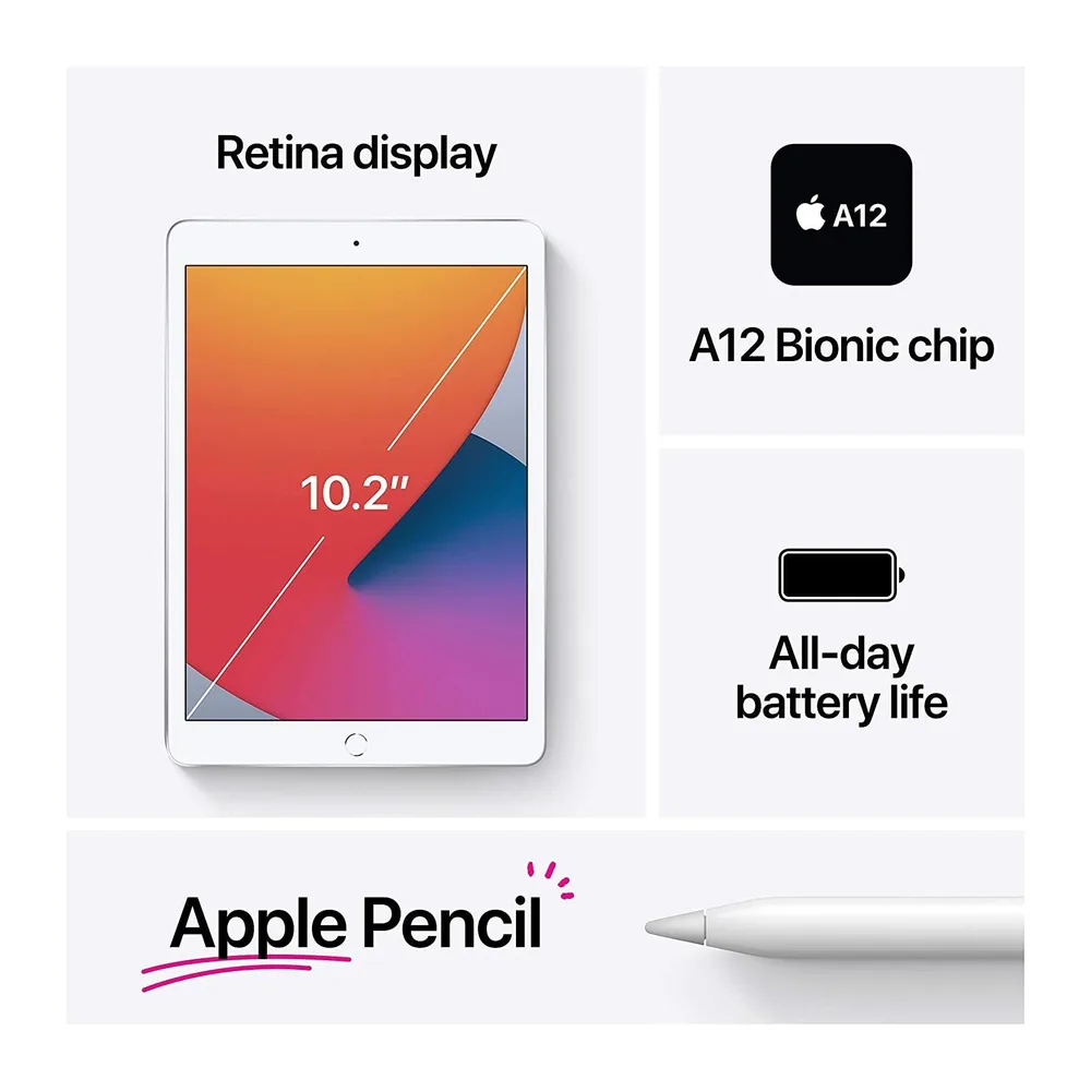 2020 Apple iPad (10,2-zoll, Wi-Fi + Zellular, 32GB) Space Grau (Generalüberholt) — 3