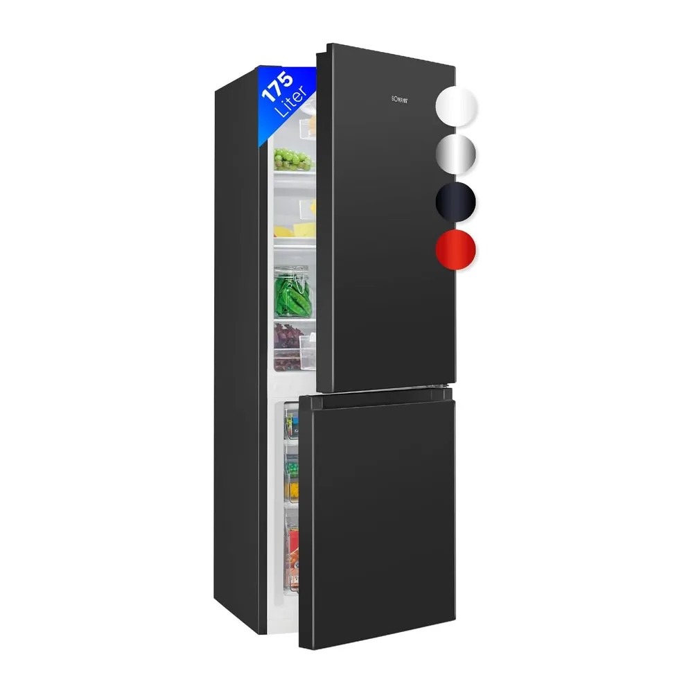 Bomann® Kühlschrank mit Gefrierfach | Energieklasse E | 143cm | Kühl Gefrierkombination leise 39 dB | 3