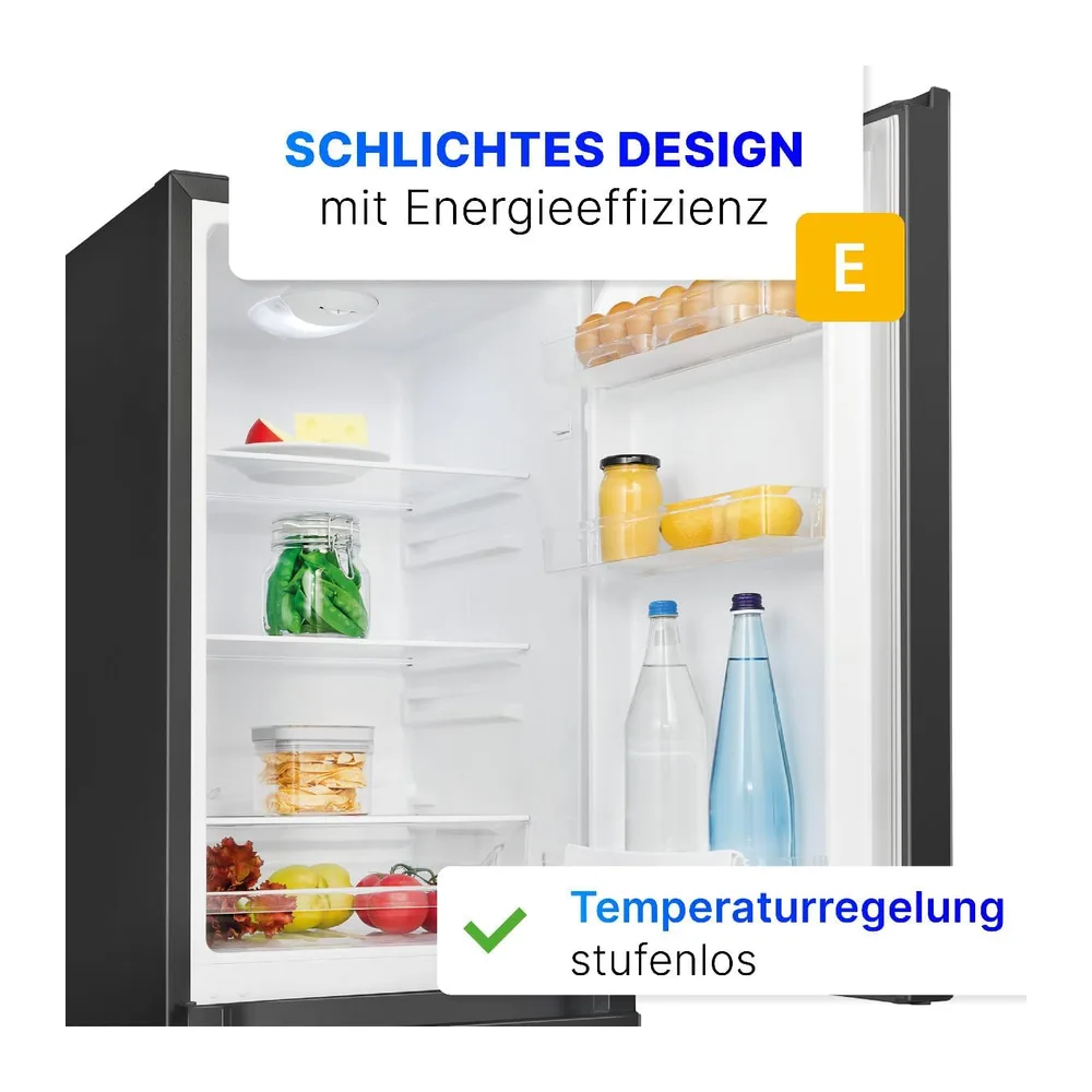 Bomann® Kühlschrank mit Gefrierfach | Energieklasse E | 143cm | Kühl Gefrierkombination leise 39 dB | 3 — 2