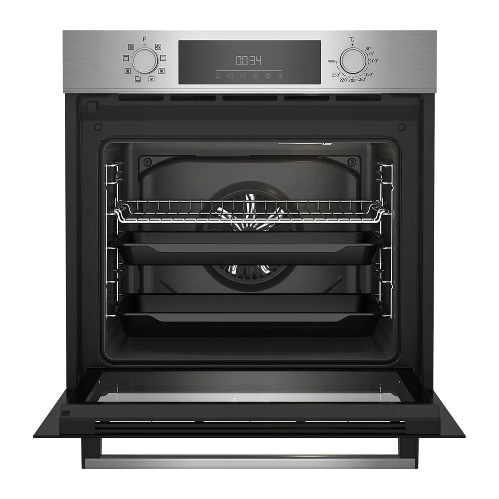 Beko Einbau-Backofen BBIM12300X, b300, 60 cm Backofen, 72 l Volumen, Dampfreinigung SteamShine, 8 Heizarten, — 2