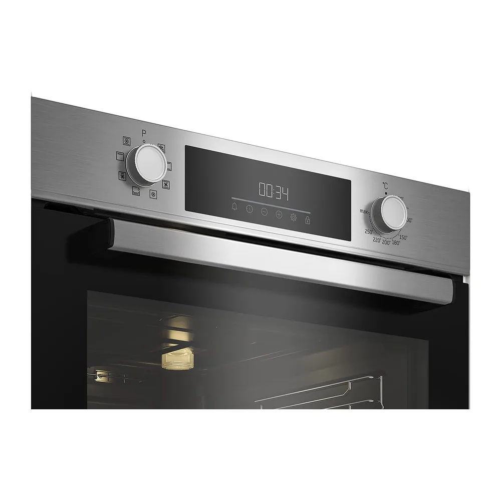 Beko Einbau-Backofen BBIM12300X, b300, 60 cm Backofen, 72 l Volumen, Dampfreinigung SteamShine, 8 Heizarten, — 4