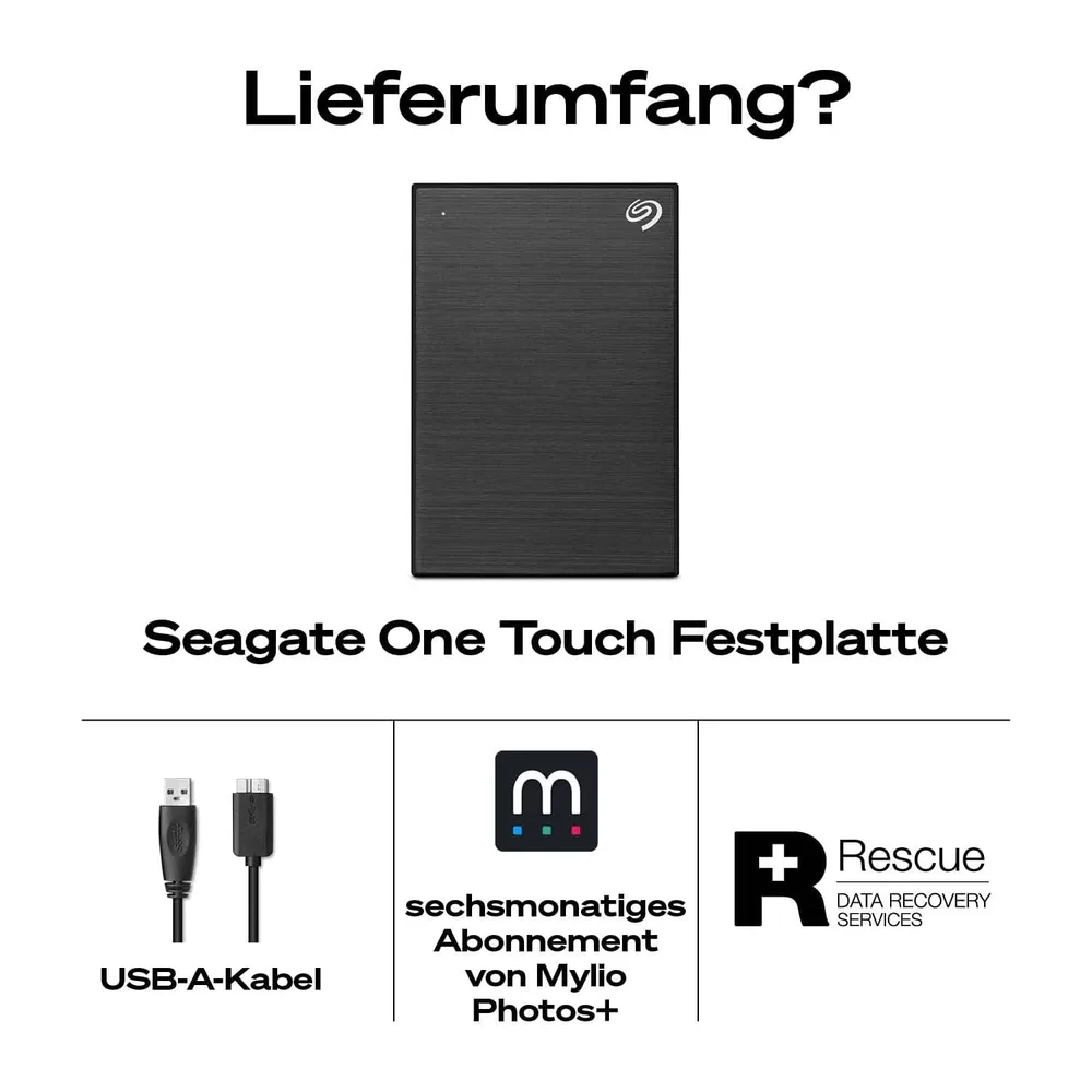 Seagate 2TB One Touch Externe Tragbare Festplatte — 4