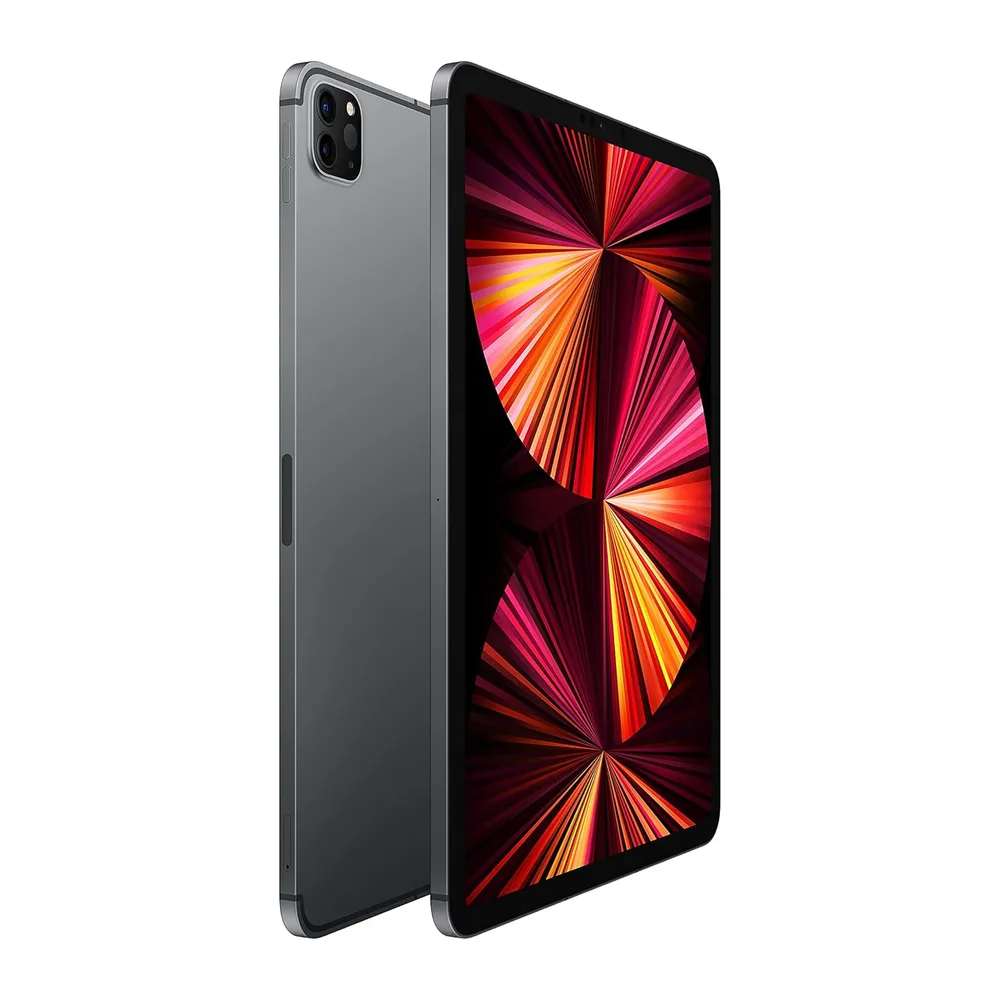Apple iPad Pro (3. Generation, 11-Zoll, 2021), 256GB, Wi-Fi + Cellular, Space Grau (Generalüberholt) — 2