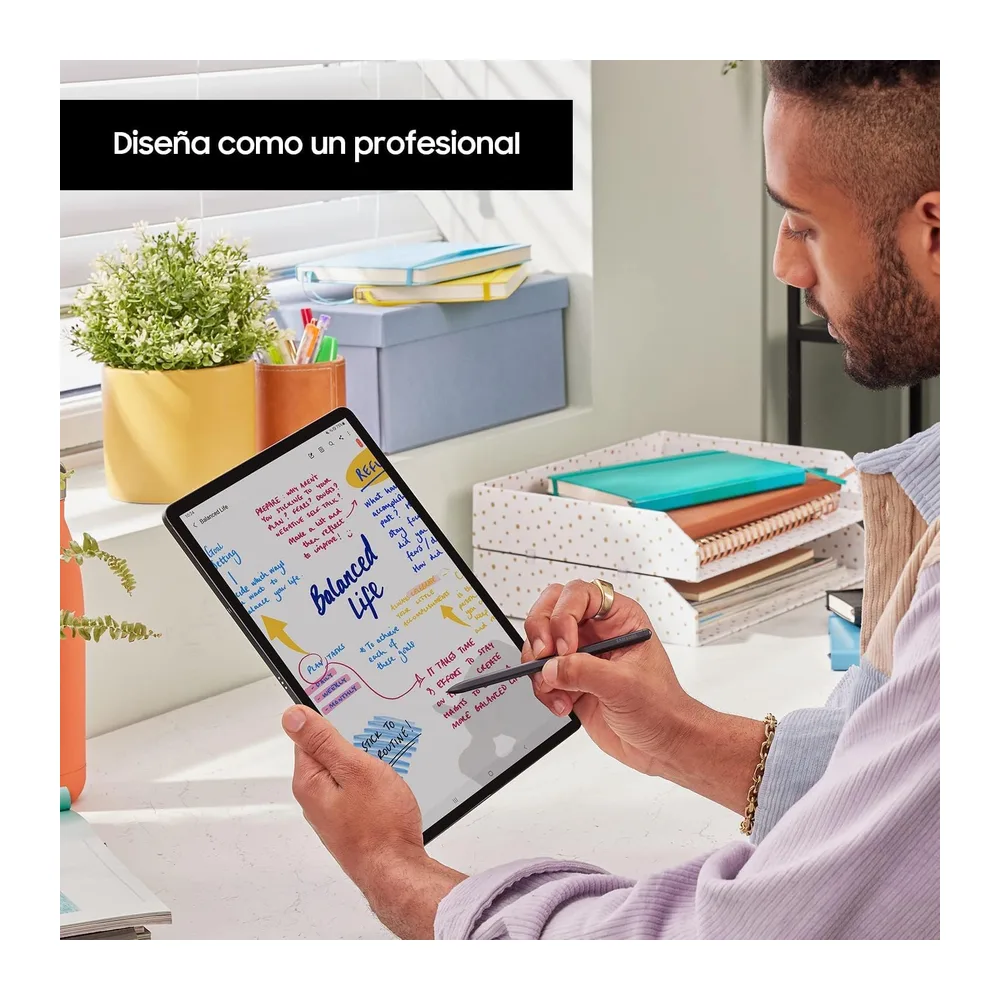 Samsung Tablet Galaxy Tab S7 FE, 12,4 Zoll (31,5 cm) mit WLAN und Betriebssystem Android, 128 GB, Schwarz, — 5