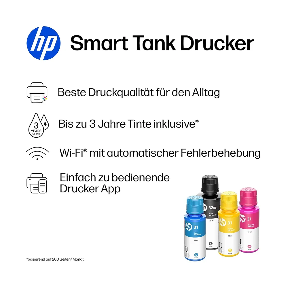 HP Smart Tank 7005 Multifunktionsdrucker (Drucker — 3