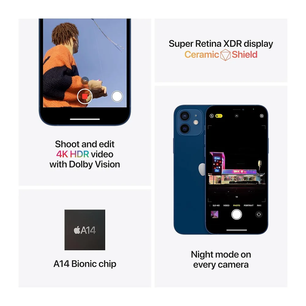 Apple iPhone 12, 128GB, Violett - (Generalüberholt) — 4
