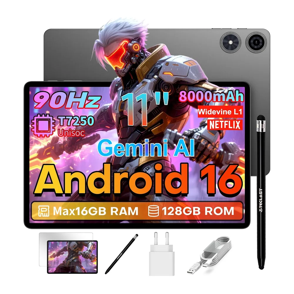 TECLAST P50T Android 16 Tablet 11 Zoll Gemini AI