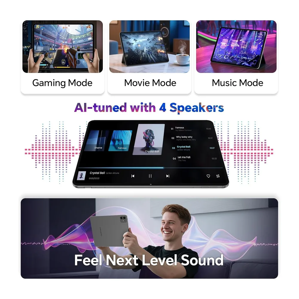 TECLAST Tablet Gaming 2K Display 12.7 Zoll — 6