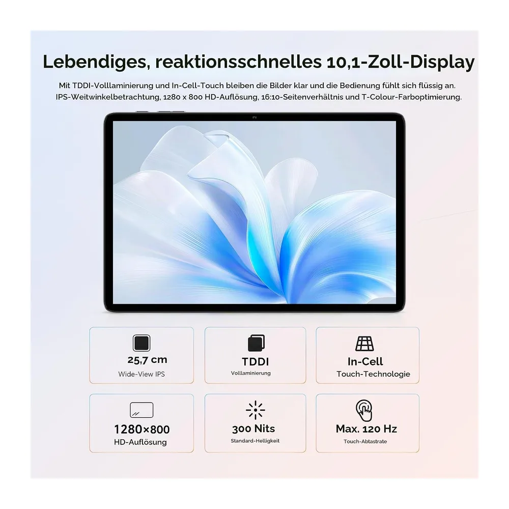 TECLAST Tablet 10 Zoll 120Hz Display, Android 16 Tablets, 16GB+128GB, P30T — 4