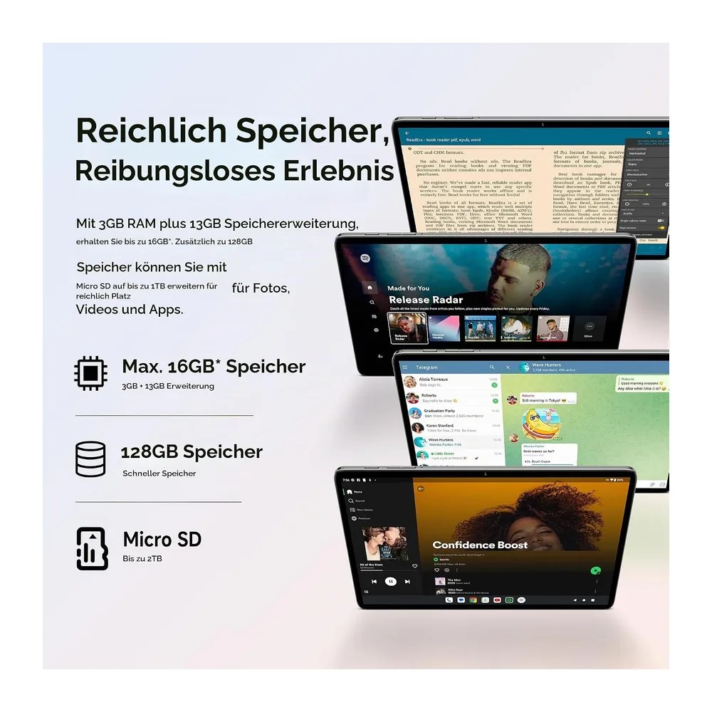 TECLAST Tablet 10 Zoll 120Hz Display, Android 16 Tablets, 16GB+128GB, P30T — 5
