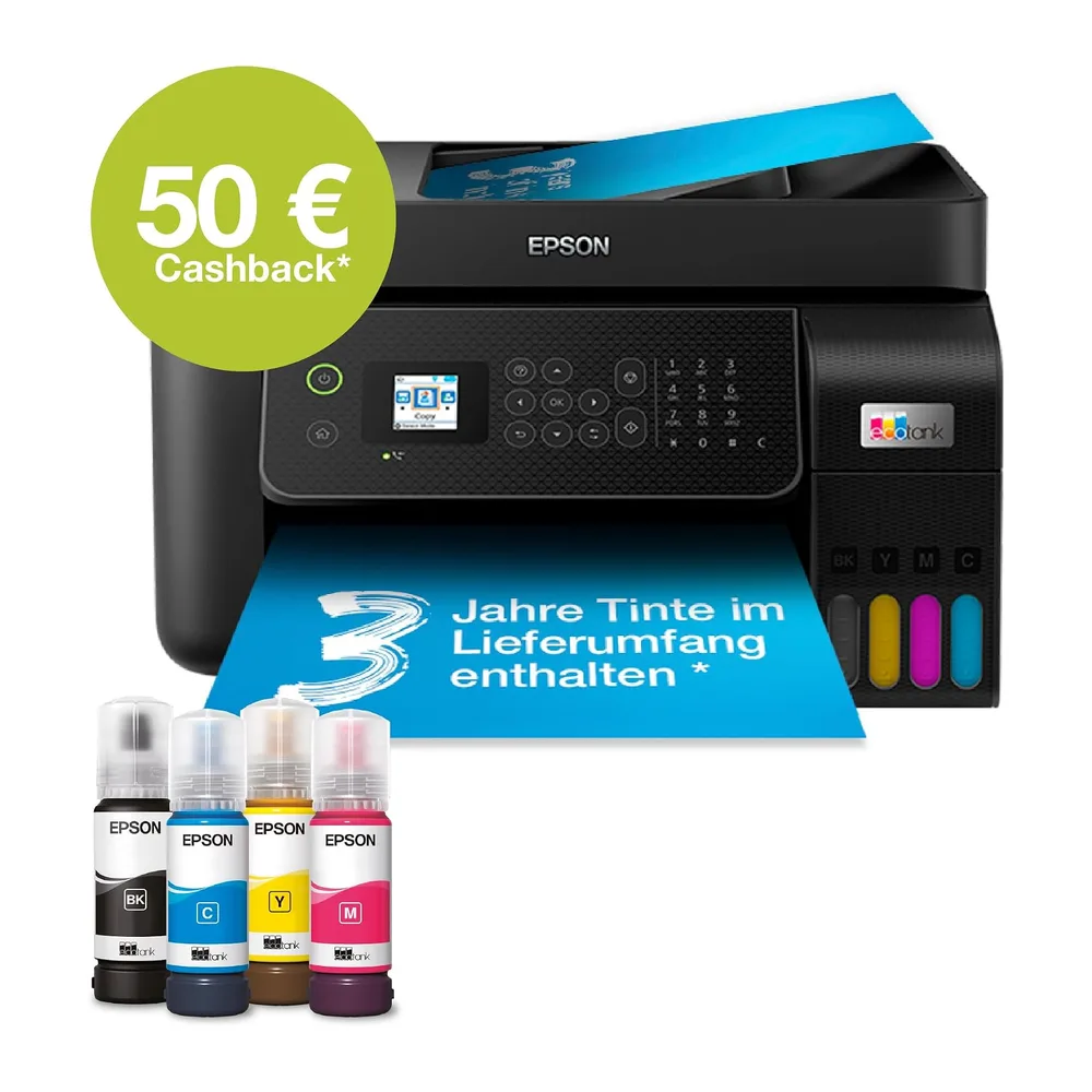 Epson EcoTank ET-4800 Tintentankdrucker | für Zuhause & kleine Büros | WLAN & Ethernet| A4 | Drucken, — 2