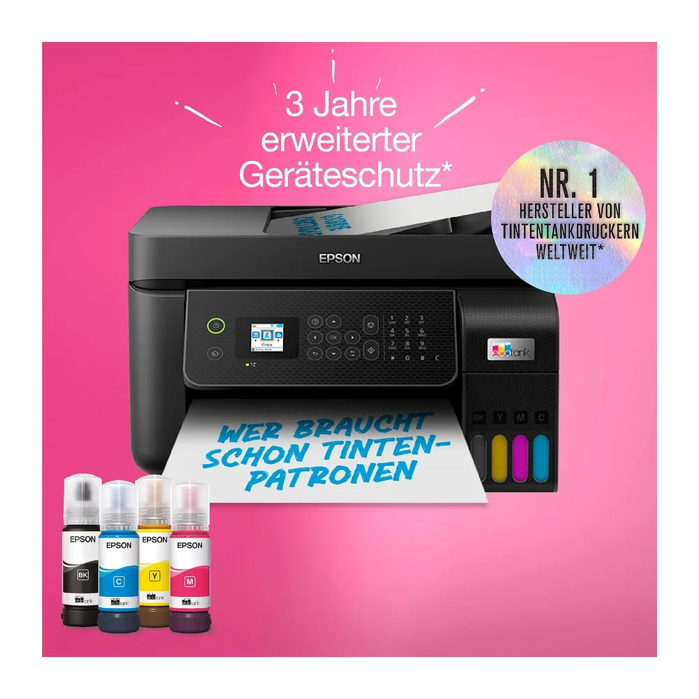 Epson EcoTank ET-4800 Tintentankdrucker | für Zuhause & kleine Büros | WLAN & Ethernet| A4 | Drucken, — 5