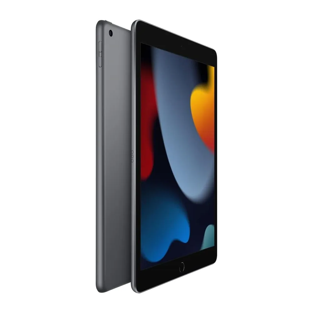 Apple iPad (9. Generation, 10.2-Zoll, 2021), 64GB, Wi-Fi, Space Grau (Generalüberholt) — 2