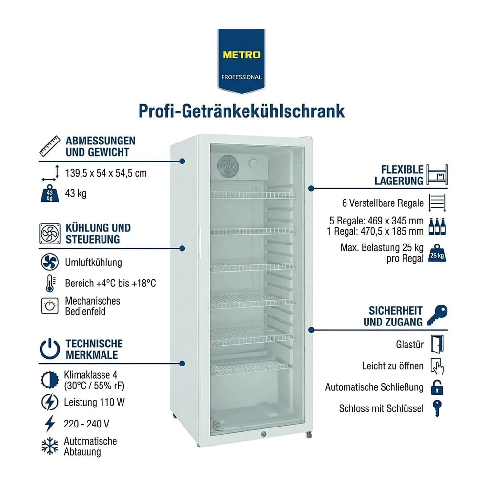 METRO Professional Getränkekühlschrank GSC4240 — 4