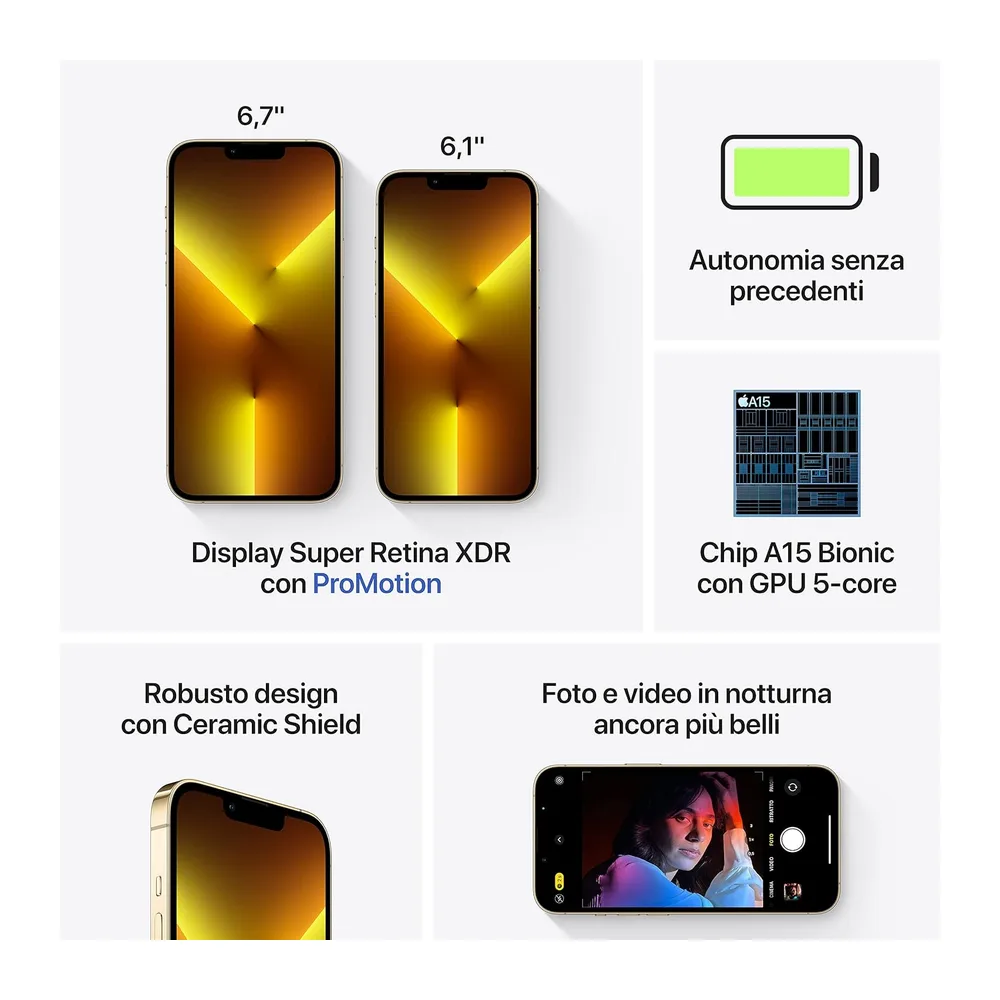 Apple iPhone 13 Pro 128GB Gold (Generalüberholt) — 5