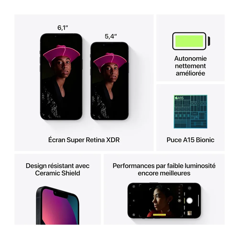 Apple iPhone 13 mini, 128GB, Mitternacht (Generalüberholt) — 5