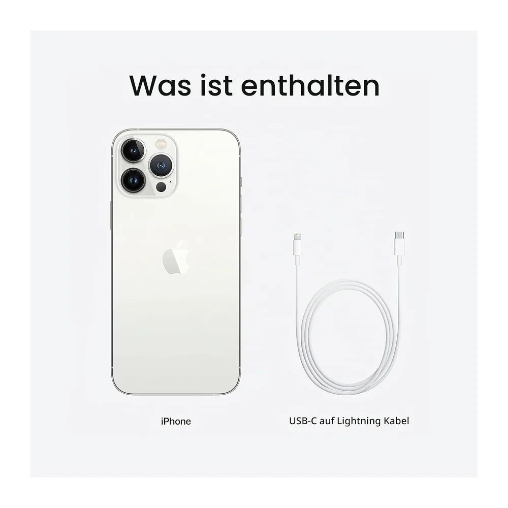 Apple iPhone 13 Pro Max, 128 GB, Silber - (Generalüberholt) — 6