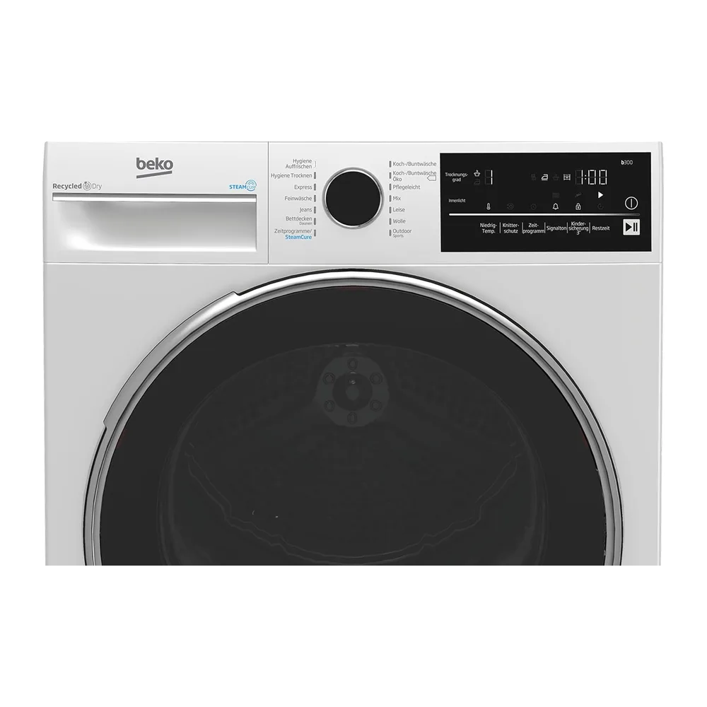 Beko B3T42240S b300 Wärmepumpentrockner, 8 kg, allergikergeeignet, Hygiene Trocknen & Hygiene Auffrischen, — 4