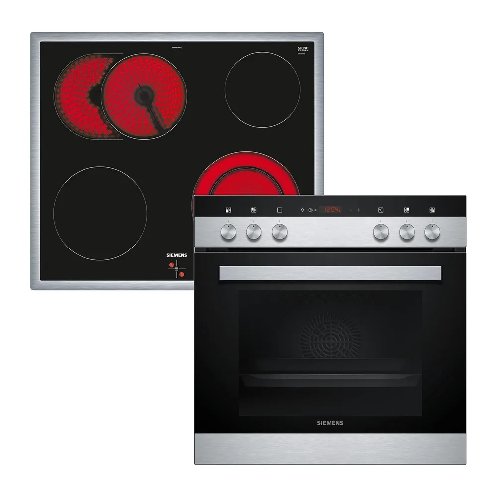 Siemens iQ100 Einbauherd Set mit Elektrokochfeld 60 x 60 cm EQ110KA1Z [Energieklasse A]