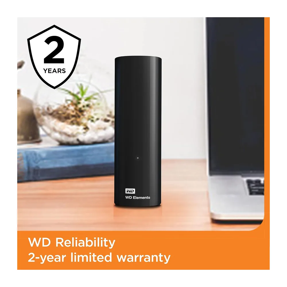 WD BWLG0200HBK-EESN Elements Desktop-Speicher (USB 3.0-kompatibel — 4