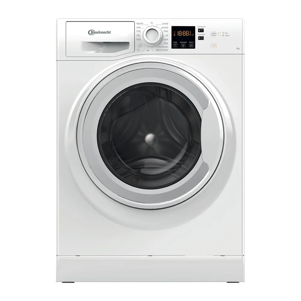 Bauknecht BPW 814 A Waschmaschine, 8 kg, 1400 U/min, Frontlader, Flecken 40° Fleckentfernung, Dampfprogramme