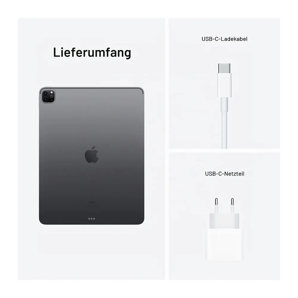 Apple 2021 iPad Pro (12,9", Wi-Fi + Cellular, 128 GB) - Space Grau (5. Generation) (Generalüberholt) — 6