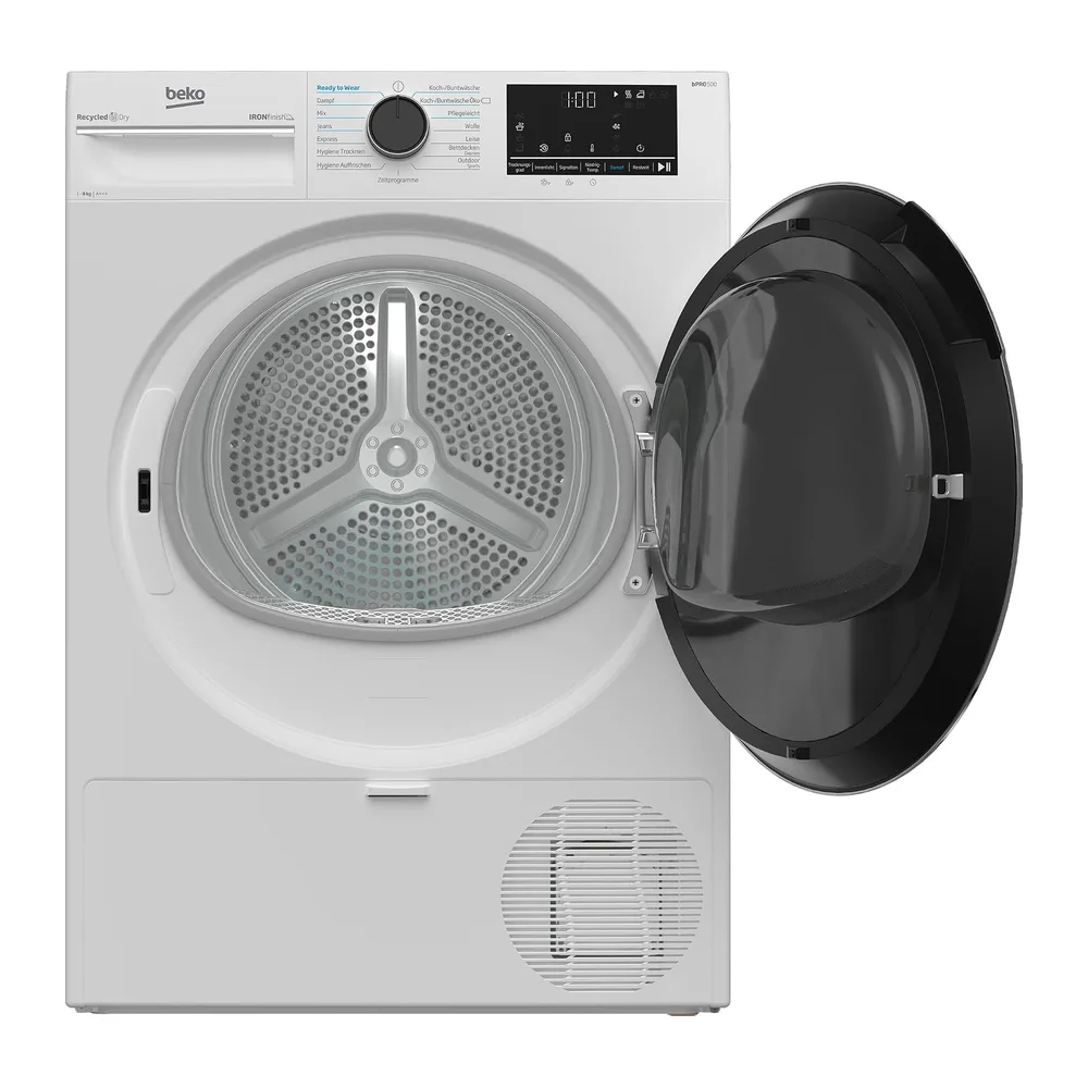 Beko B5T4824IF Wäschetrockner 8 kg, Frontlader Wärmepumpentrockner, Allergikergeeignet, 15 Programme, — 6